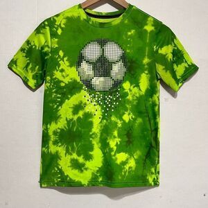 Athletic Works Green Soccer Graphic Tee   Boys Size L (10/12)